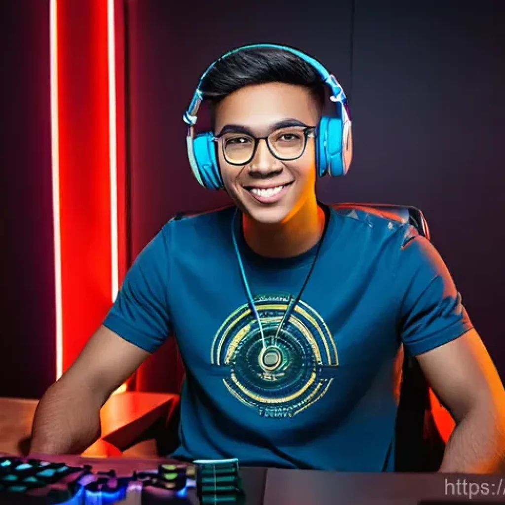 히트2 크리에이터 정보 - **Prompt 1: The Passionate Gamer-Creator**
A vibrant, medium shot of a young adult (gender-neutr...