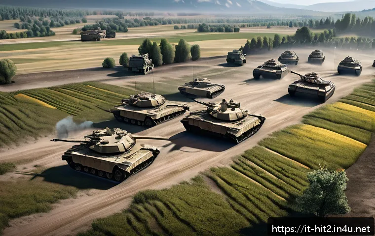 히트2 아레나 시스템 가이드 - A detailed battlefield arena map scene from a tactical strategy game, showcasing multiple distinct z...